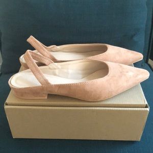 SHEIN Women’s tan sling back flats